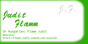 judit flamm business card